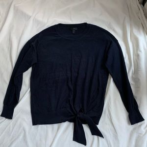 J CREW Tie Front Sweater